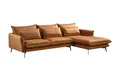 Produktbild: KAWOLA Ecksofa SKYE, Couch L-Form rechts Velvet cognac 293x175 cm