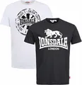 Produktbild: Lonsdale Herren T-Shirt Normale Passform Doppelpack DILDAWN, Schwarz-Weiss, XXL