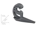 Produktbild: Türstopper WENKO Multi-Stop Puffer Keil Kunststoff Fingerschutz 10x5cm grau