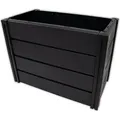 Produktbild: KHW Kunststoff-Hochbeet Demeter M, schmal, platzsparendes Design,. 82 × 44 × 61 cm - 196 Liter - Grau