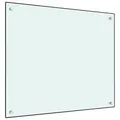 Produktbild: vidaXL Küchenrückwand Weiß 70x60 cm Hartglas