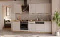 Produktbild: Kuechen-preisbombe Küche Solano Basic 280 cm Küchenzeile Küchenblock Einbauküche Kaschmir beige matt + Eiche Artisan matt