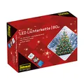 Produktbild: Idena 8325059 - LED Lichterkette mit 80 LEDs in Bunt, mit 8 Stunden Timer Funktion und Transformator, ca. 15,9 m lang, Deko für Innen & Außen, zum Basteln, als Party Deko, Weihnachtsdeko, Hochzeit