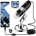 Produktbild: USB Digitalmikroskop 40X-1000X 8 LED USB OTG Kompat