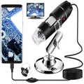 Produktbild: USB Digitalmikroskop 40X-1000X 8 LED USB OTG Kompat