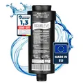 Produktbild: AGUALEVE® Duschfilter - Wasserfilter Dusche | in schwarz | gegen Kalk, Schwermetalle, Chlor, Schmutz, wirkt bakteriostatisch | schönere Haut & Haare | Markenqualität Made in EU