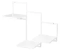 Produktbild: FRAMADO - Wand Pflanzenregal Trio Ripiani - Pflanzenständer 58x22,5x50cm - Farbe Weiß - Indoor-Display - Wandregal aus Metall - Dekoratives Regal - Wohnaccessoires