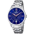 Produktbild: Festina F20425/5 Herren Armbanduhr Klassiker Blau Zifferblatt Edelstahl 50 m