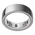 Produktbild: Oura Ring 4 - Silber - Größe 9 - Smart Ring | Messen Sie zuerst mit Oura Ring 4 Sizing Kit | Sleep Tracking Wearable - Herzfrequenz - Fitness Tracker - Bis zu 8 Tage Batterielaufzeit