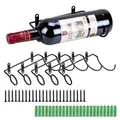 Produktbild: Weinflaschenhalter zur Wandmontage Eisen für Rotwein Getränke Likörflaschen M...