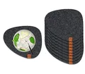 Produktbild: Miqio® Design Filzuntersetzer Stone | 10er-Set | 13 x 11 cm | Nachhaltige Oekotex Glasuntersetzer aus Filz | 10 Untersetzer für Getränke, Gläser, Kerzen, Tassen, Bar | Tischdeko | Dunkelgrau