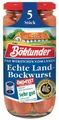 Produktbild: Böklunder Echte herzhafte Land Bockwurst in Eigenhaut 5 Stück 380g