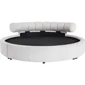 Produktbild: Vente-unique Rundes Bett Rogila Weiß 245 cm