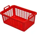 Produktbild: Lockweiler 103-906242 Wäschekorb, eckig, Kunststoff, 62 x 43 x 25 cm, 45 Liter, rot