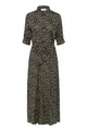 Produktbild: KAFFE Kleid KAvelana Damen Kleid Kurzarm Maxi Casual Elegant Print Maxikleid 34, Black/Brown Graphic Dots 34