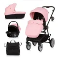 Produktbild: Chipolino Kombikinderwagen, Rosa, Metall, 58x116x98 cm, female, Federung, Baby on Tour, Kinderwagen, Kombikinderwagen