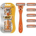 Produktbild: Bic Nassrasierer 3 Hybrid, für Herren, 3-fach Klinge, mit 6 Klingen