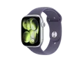 Produktbild: APPLE Watch Series 11 GPS 46, 2025 Smartwatch Aluminiumgehäuse Fluorelastomer, 160-210 mm, Silber/Purple