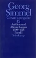 Produktbild: Georg Simmel | Aufsätze und Abhandlungen 1909-1918. Tl.1 | Buch | Deutsch (2001)