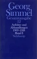 Produktbild: Gesamtausgabe Aufsätze und Abhandlungen 1909-1918. Tl.1 Georg Simmel