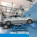 Produktbild: 19206/ Kipphebebühne Kurzhub Wagenheber Mobile Werkstatt PKW Lift 2000kg Blau