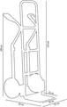Produktbild: Sackkarre Cargo Point Stahl, 200 kg