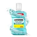Produktbild: LISTERINE Cool Mint Mundwasser 1000 ml, antibakterielle Mundspülung mit ätherischen Ölen und intensivem Minzgeschmack, Zahnpflege-Spülung reduziert Zahnbelag und bekämpft wirksam Mundgeruch