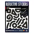 Produktbild: Reflective Berlin Reflexaufkleber Shapes Doodle Schwarz (65481629)