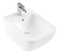 Produktbild: Villeroy & Boch Venticello Bidet wandhängend mit Hahnloch mit Überlauf - Stone White mit CeramicPlus und TitanGlaze - 441100RW