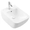 Produktbild: Villeroy & Boch Venticello Bidet, 1 Hahnloch, mit Überlauf, wandhängend, 375x560mm, 441100RW, Farbe: Stone White CeramicPlus