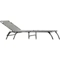 Produktbild: Jan Kurtz Amigo XXL Dreibeinliege Aluminium/Kunststoffgewebe - Silber