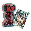 Produktbild: Djeco 37239 P. Silueta Bob EL Robot Puzzle, bunt