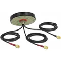 Produktbild: Delock LTE/WLAN/GPS-Antenne Dach, 3xSMA, 1m Kabel 2 dBi (12676)