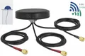 Produktbild: DeLOCK LTE MIMO Dual Band WLAN 802,11 ac/ax/a/h/b/g/n Antenna - Antenne - Smart Home - 3 dBi (für 2400 MHz - 2483 MHz), 3 dBi (für 4,9 - 5,825 GHz), 2 dBi (für 2,4 - 2,483 GHz), 2,5 dBi (für 4,9 - 5,825 GHz) - Innen / Außen, Schraubmontage - Schwarz (12676)