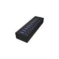 Produktbild: ICY Box USB 3.0 Hub,10-port, IB-AC6110, mit USB Ladeport (70419,IB-AC6110)