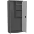 Produktbild: Proregal Putzmittelschrank, Grau, Metall, Rechteckig, 80x180x40 cm, Waschküche, Mehrzweckschränke