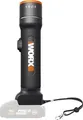 Produktbild: WORX WX027.9, Universal-Taschenlampe, Schwarz, Orange, Tasten, LED, SOS-Modus, Weiß