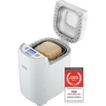Produktbild: TZS First Austria Brotbackautomat, 750g-900g Brot, 550W, 13 Programme, Timer, Brotbackmaschine, Display - Weiß
