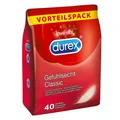 Produktbild: 40er Durex Kondome Gefühlsecht hauch-dünn mit Easy-on Safer Sex Classic 56mm
