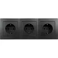 Produktbild: Steckdosen Set McPower Flair ''Beginner 3S'' 4-teilig, anthrazit - Schwarz