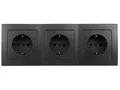 Produktbild: Steckdosen Set McPower Flair ''Beginner 3S'' 4-teilig, anthrazit