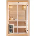 Produktbild: Sanotechnik Sauna, Natur, Holz, Glas, Hemlocktanne, 120x200x130 cm, Freizeit, Wellness, Sauna