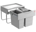 Produktbild: livingpoint24 Einbaumülleimer Hailo Mülleimer Küche, Einbau 50 und 60cm Schrank, 3-fach Trennung