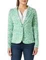 Produktbild: ICHI IHKATE PRINT BL14 Damen Blazer Kurzblazer Jacke gemusterter Ein-Knopf-Blazer mit Stretch und Reverskragen, Größe:XL, Farbe:Greenbriar Ikat Print (201904)