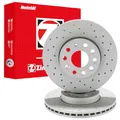 Produktbild: ZIMMERMANN 440.3128.52 2x Bremsscheiben Vorne Ø304mm innenbelüftet gelocht Kompatibel mit OPEL GRANDLAND X A18 42558752 SU001A9002 3641958