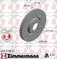 Produktbild: 2x ZIMMERMANN Bremsscheibe 440.3128.52 für CITROËN DS  passend für FIAT OPEL