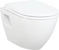 Produktbild: Creavit Design Wand WC aus Keramik mit Soft Close Sitz Kloschüssel hängend Badezimmer Toilette weiß