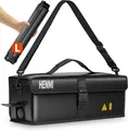 Produktbild: HENMI Ebike Akku Tasche Feuerfest 1000 °C 49x15x15 cm Transport Lagerung Laden