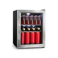Produktbild: Klarstein Beersafe M Kühlschrank 33 Liter 2 Böden Panoramaglastür Edelstahl 10033119