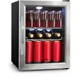 Produktbild: Klarstein - Beersafe M Kühlschrank 33 Liter 2 Böden Panoramaglastür Edelstahl